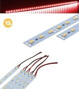 Alüminyum Çubuk Bar Led Kırmızı Işık 100 cm 12v 5 Adet