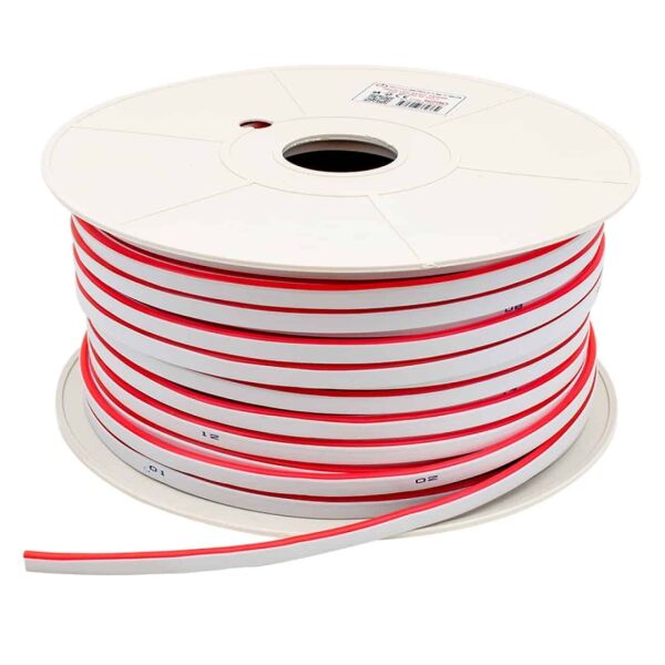 Neon Şerit Led 12 Volt Kırmızı 50 Metre