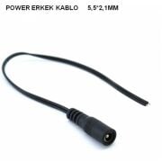 Erkek Enerji Power DC Enerji Kablolu Jak
