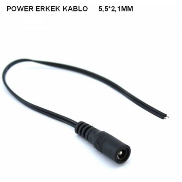 Erkek Enerji Power DC Enerji Kablolu Jak