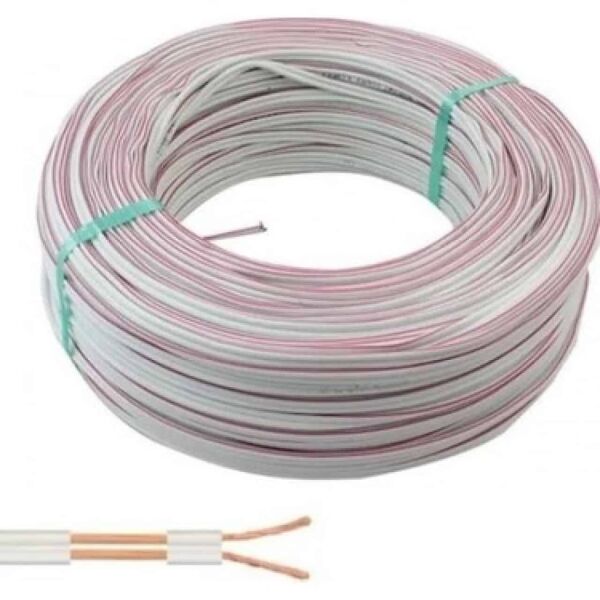 2 x 0.75mm Bitişik Elektrik Kordon Kablo 100 Metre