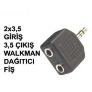2 X 3,5 MM STEREO JAK BİRLEŞTİRİCİ - KULAKLIK ÇOKLAYICI 5 ADET