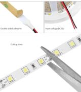 Cata Ct-4480 Led Şerit 10 Çipli Beyaz Renk Işık 5 Metre 12 Volt