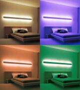 1 Metre Şeffaf RGB 16 Renk Kumandalı Çubuk Şerit Led Renk Değiştiren Led Işık SB-6540