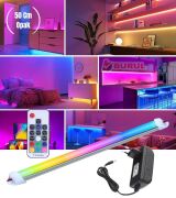 50 Cm Opak 20 Renk RF Kumandalı RGB Çubuk Şerit Led Renk Değiştiren Led Işık SB-6542