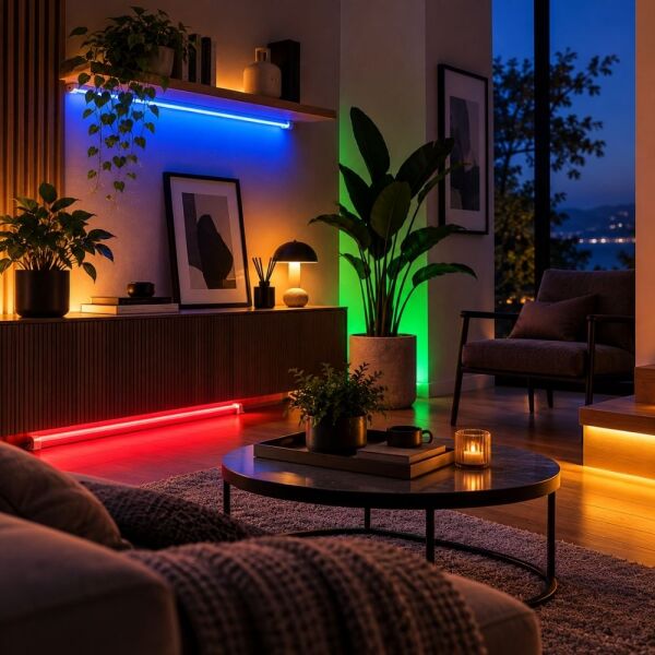 RGB Çubuk Bar LED Seti 20 Renk RF Kumandalı Renk Değiştiren LED Işık Dekoratif Aydınlatma SB-6542