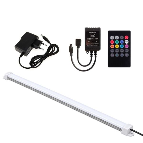Sese Duyarlı RGB Çubuk Bar LED Seti, 8 Renk Kumandalı Renk Değiştiren LED Işık SB-6541