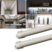 SB-6550 - 2 Adet Alüminyum Kasa Çubuk Led 12 Volt Beyaz Işık 50 Cm Opak Karavan Tekne Otomobil