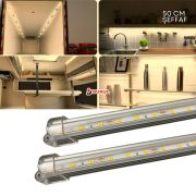 SB-6550 - 2 Adet Alüminyum Kasa Çubuk Led 12 Volt Gün Işığı 50 Cm Şeffaf Karavan Tekne Otomobil