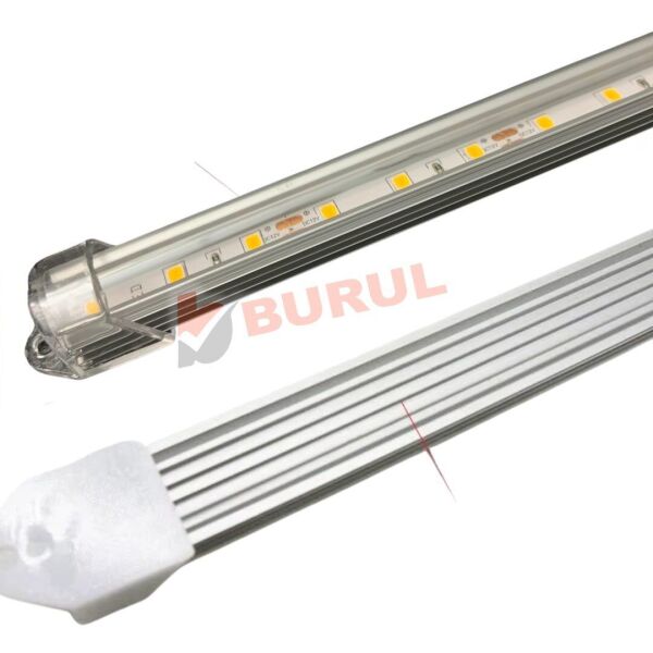 SB-6550 - 2 Adet Alüminyum Kasa Çubuk Led 12 Volt Gün Işığı 50 Cm Opak Karavan Tekne Otomobil