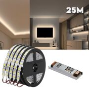 25m Gün Işığı Gizli Işık Bandı Seti - Tavan, Tv Ünitesi, Mobilya, Salon Oda Ambiyans Aydınlatma
