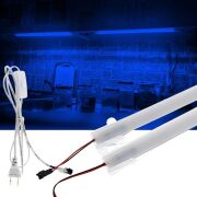 SB-6553 2 Adet 100 Cm 220v Opak Çubuk Bar Led Mavi Işık ve Butonlu Fiş