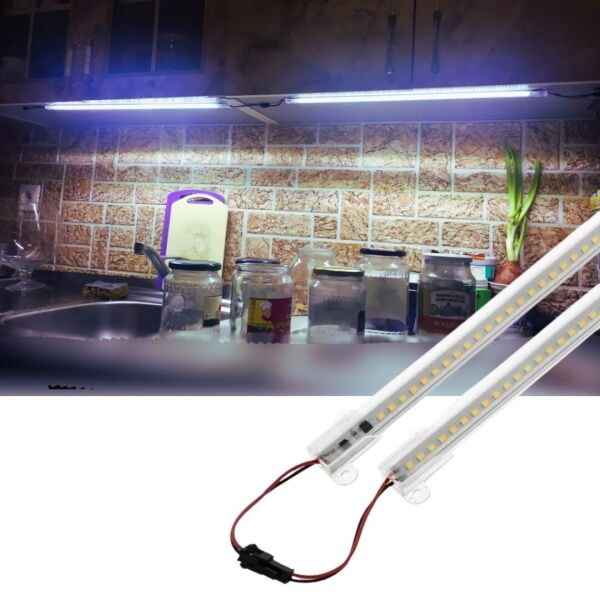 SB-6554 2 Adet 50 Cm 220v Şeffaf Çubuk Bar Led Beyaz Işık