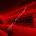 Neon Şerit Led 220v Esnek Dış Mekan, Bahçe, Açık Alan Dekoratif Aydınlatma Fişli 5 Metre - Kırmızı