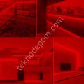 Neon Şerit Led 220v Esnek Dış Mekan, Bahçe, Açık Alan Dekoratif Aydınlatma Fişli 5 Metre - Kırmızı