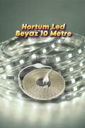 10 Metre Hortum Led Beyaz Işık Dış Mekan Fişli SB-6539