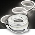 Neon Şerit Led 220v Esnek Dış Mekan, Bahçe, Açık Alan Dekoratif Aydınlatma Fişli 15 Metre - Amber