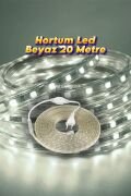 20 Metre Hortum Led Beyaz Işık Dış Mekan Fişli SB-6539