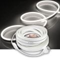 SB-6509 3 Metre Beyaz Işık Neon Led Şerit Dış Mekan Silikonlu Esnek Dekoratif Aydınlatma 220v Fişli