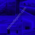 Neon Şerit Led 220v Esnek Dış Mekan, Bahçe, Açık Alan Dekoratif Aydınlatma Fişli 15 Metre - Mavi