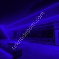 Neon Şerit Led 220v Esnek Dış Mekan, Bahçe, Açık Alan Dekoratif Aydınlatma Fişli 20 Metre - Mavi