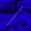 Neon Şerit Led 220v Esnek Dış Mekan, Bahçe, Açık Alan Dekoratif Aydınlatma Fişli 30 Metre - Mavi