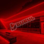 SB-6509 20 Metre Kırmızı Işık Neon Led Şerit Dış Mekan Silikonlu Esnek Dekoratif Aydınlatma 220v Fişli