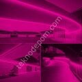Neon Şerit Led 220v Esnek Dış Mekan, Bahçe, Açık Alan Dekoratif Aydınlatma Fişli 50 Metre - Pembe