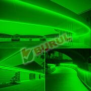 SB-6509 30 Metre Yeşil Işık Neon Led Şerit Dış Mekan Silikonlu Esnek Dekoratif Aydınlatma 220v Fişli