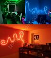 2.5 Metre Mor Işık Esnek Neon Led Şerit Butonlu Dekoratif Aydınlatma Seti SB-6536
