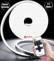 2.5 Metre Beyaz Işık Esnek Neon Led Şerit Dimmer Kumandalı Dekoratif Aydınlatma Seti SB-6538