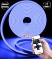 2.5 Metre Mavi Işık Esnek Neon Led Şerit Dimmer Kumandalı Dekoratif Aydınlatma Seti SB-6538