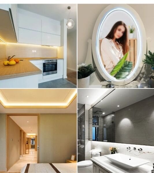 5 Metre Esnek Neon Led Şerit Dimmer Kumandalı Dekoratif Aydınlatma Seti