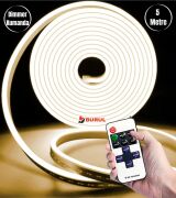 5 Metre Gün Işığı Esnek Neon Led Şerit Dimmer Kumandalı Dekoratif Aydınlatma Seti SB-6537