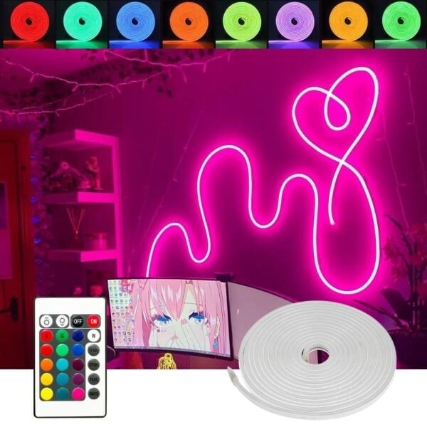RGB Neon Led Şerit 16 Renk Kumandalı