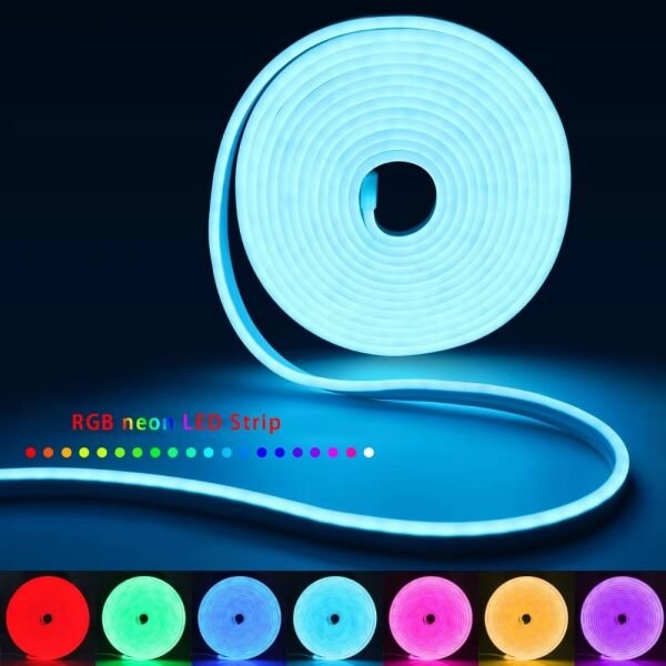 RGB Neon Led Şerit 20 Renk Rf Kumandalı