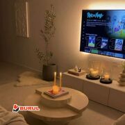 2.5 Metre Gün Işığı Şerit Led Işık Dimmer Kumandalı Mutfak Tezgah Çalışma Masası Raf Işık SB-6557