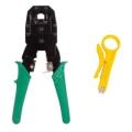 PM-315 RJ45-RJ12-RJ11 3'LÜ Soket Sıkma Pensesi + Kablo Sıyırıcı