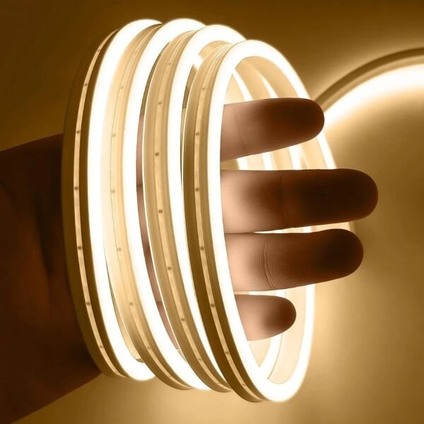 5 Metre Esnek Neon Led Şerit Dimmer Kumandalı Dekoratif Aydınlatma Seti Gün Işığı