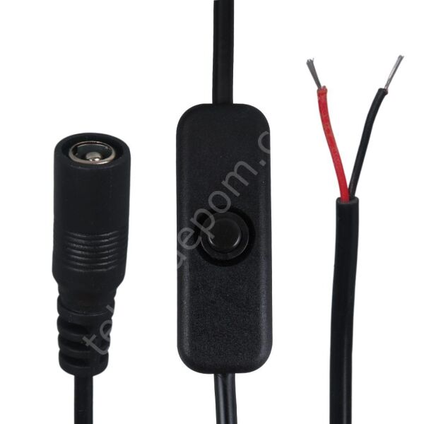 Anahtarlı Dc Kablo 30 Cm 5.5*2.5 Uç IC-192B