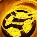 4040 Çip Silikonlu Şerit Led 12v Amber 5 Metre