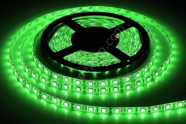 4040 Çip Şerit Led Yeşil 12v İç Mekan 5 Metre