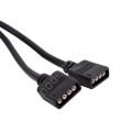 Rgb Led Bağlantı 4 Pin Dişi Jumperli - 2 x 4 Pin Dişi Jumperlı Y Kablo