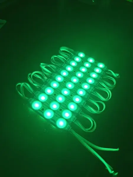 1.5w Mercekli Yeşil Reklamcı Modül Led Parmak Led Lamba 12 Volt 20 Adet