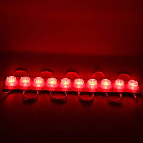 1.5w Dik Açı Mercekli Kırmızı Reklamcı Modül Led Parmak Led Lamba 12 Volt 20 Adet