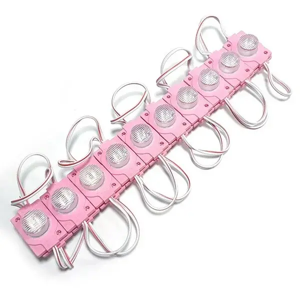 1.5w Dik Açı Mercekli Pembe Reklamcı Modül Led Parmak Led Lamba 12 Volt 20 Adet
