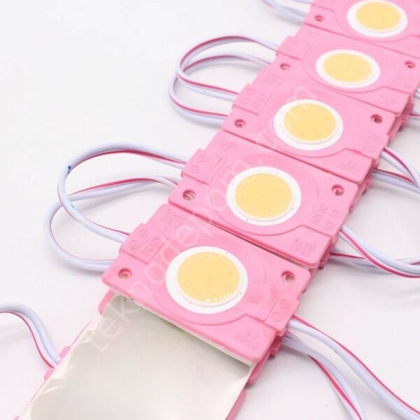 2.4w Pembe Reklamcı Modül Led Parmak Led Lamba 12 Volt 20 Adet