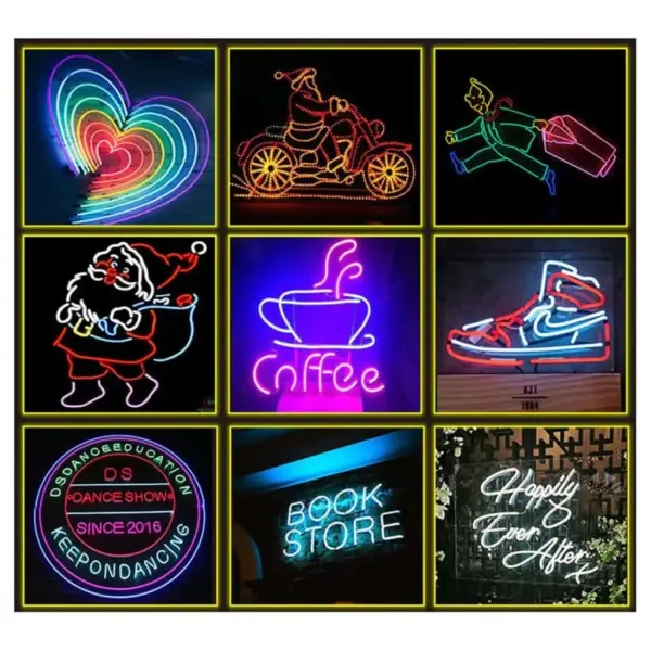 5 Metre Esnek Neon Led Şerit 12 Volt 6x12mm Mavi