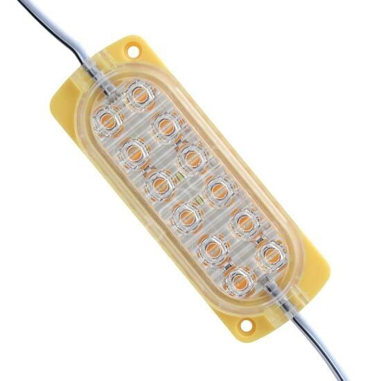 2.4w Mercekli Modül Led Amber 12 Volt
