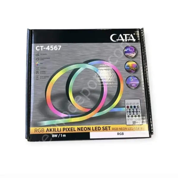 Cata Ct-4567 Kumandalı USB Pixel Neon Led Seti 5 Metre